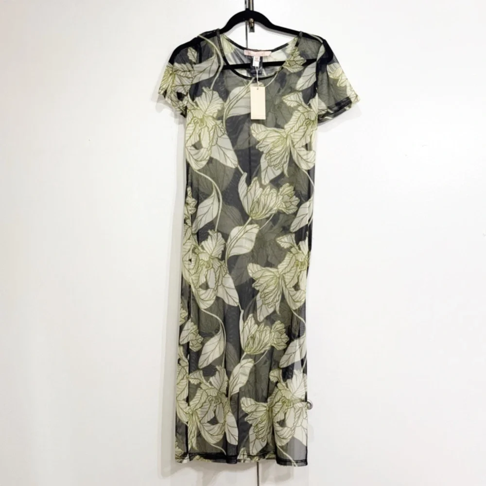 Hutch Boden Floral Mesh Cover Up Size Medium NEW